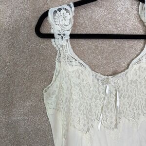 VINTAGE Y2K Banana Republic Lace Tank Top Women's Medium 90s Dainty Coquette Vtg